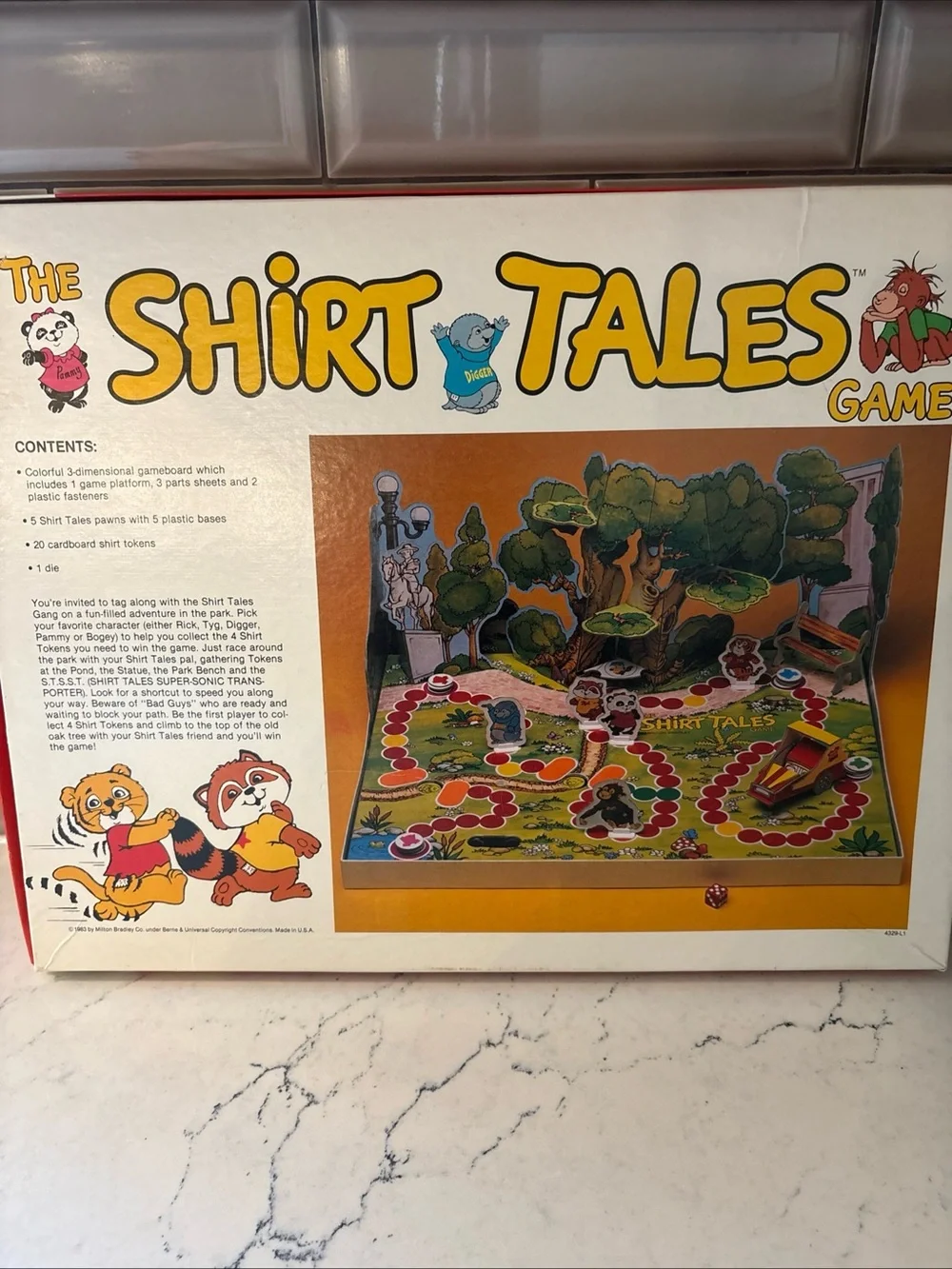 Milton Bradley TV Show Vintage 1983 The Shirt Tales Game